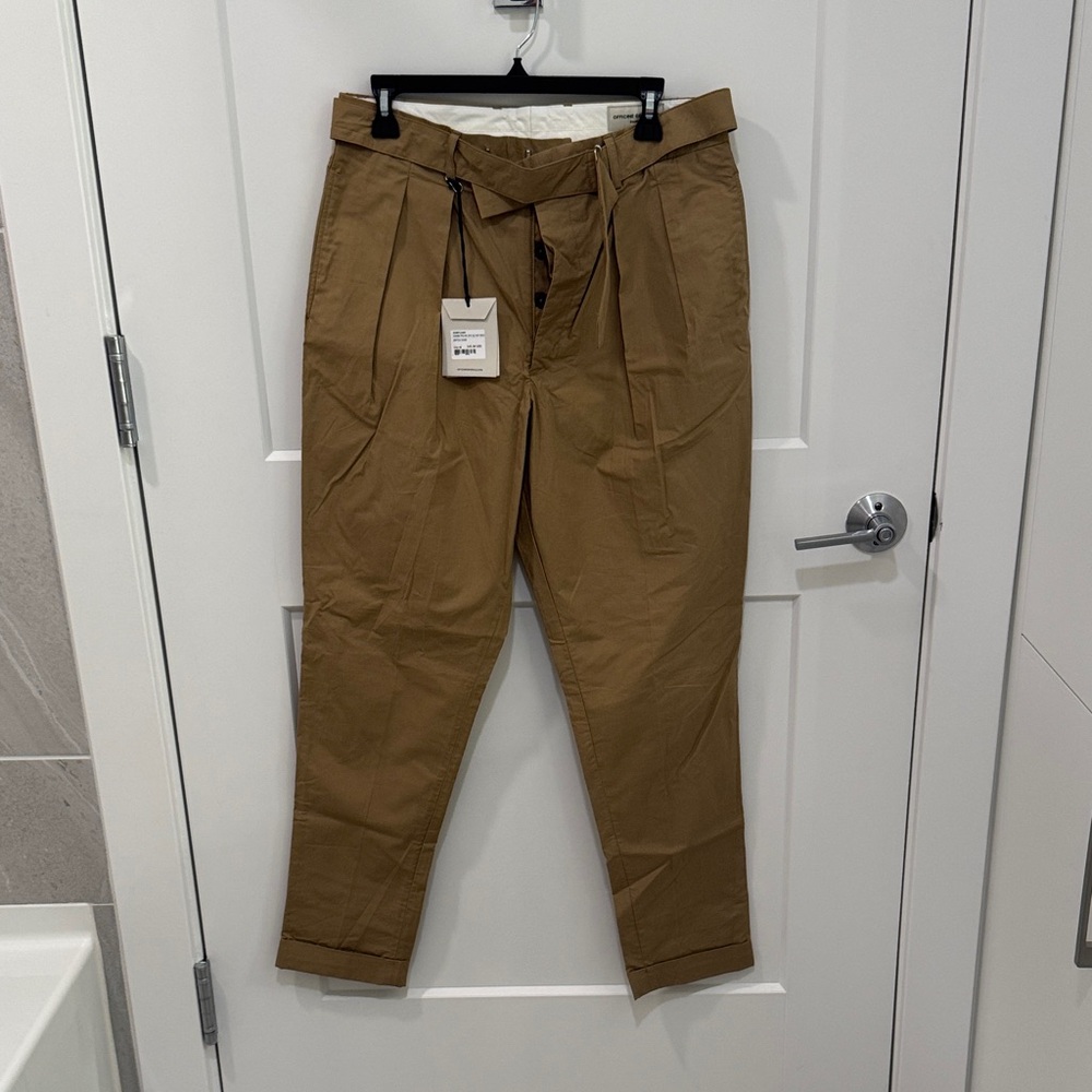Officine Generale Men's Tan Pants size 30